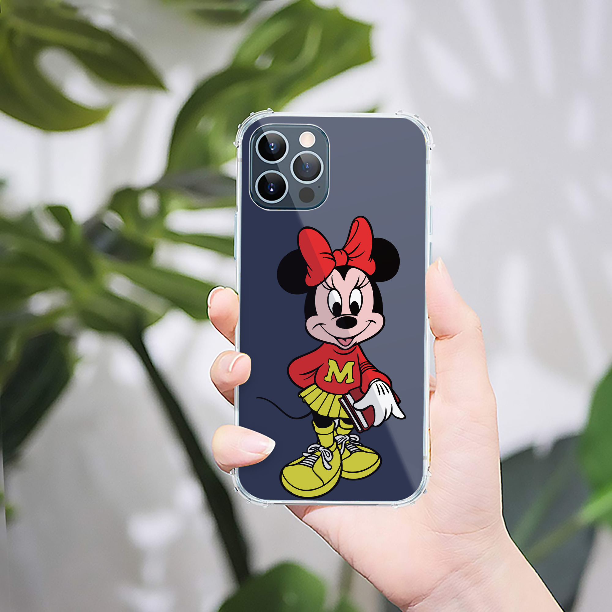（画像用） ミッキーマウス Mickey Mouse 【iPhone 12シリーズ対応】透明スマホケース（クリアソフトケース）